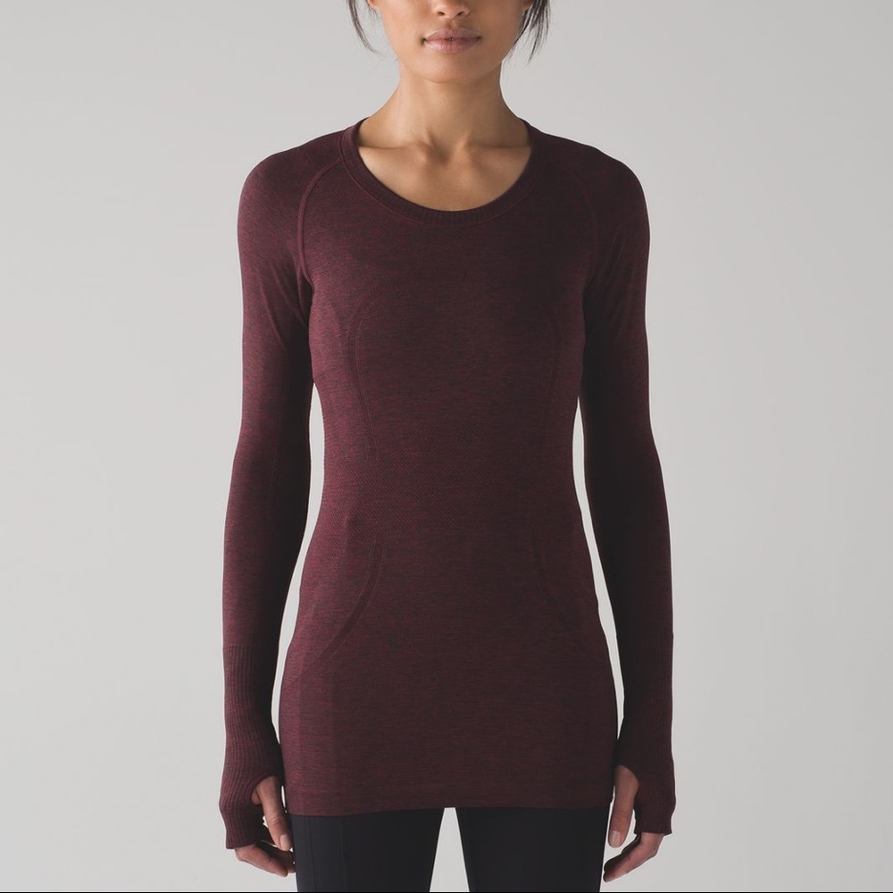 Lululemon burgundy long sleeve